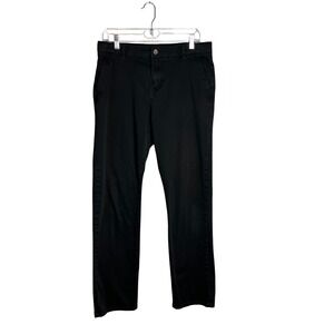 IZOD Boys Black Twill Chino Pants Sz 20 Husky Cotton Blend Casual School Uniform